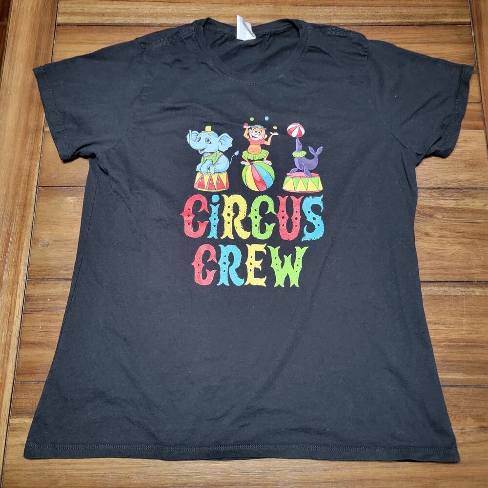 Circus Crew Black Tee (Port & Company) - Size Ladies XL*